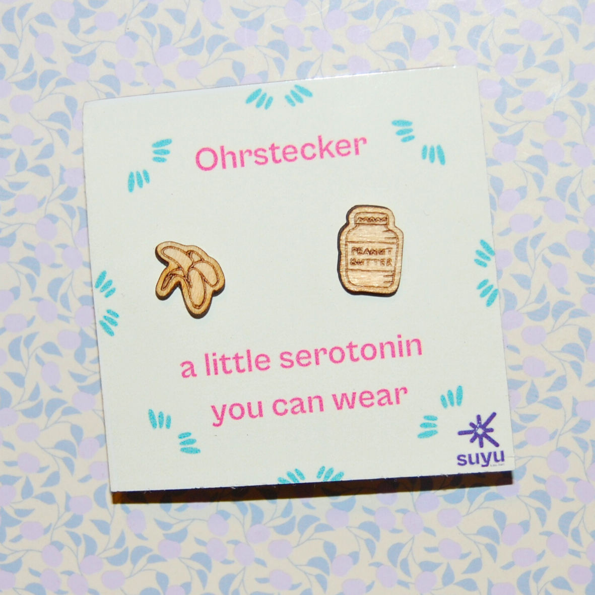 Ohrstecker Banane & Erdnussbutter