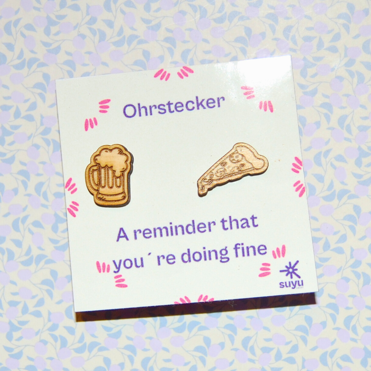 Ohrstecker Pizza & Bier