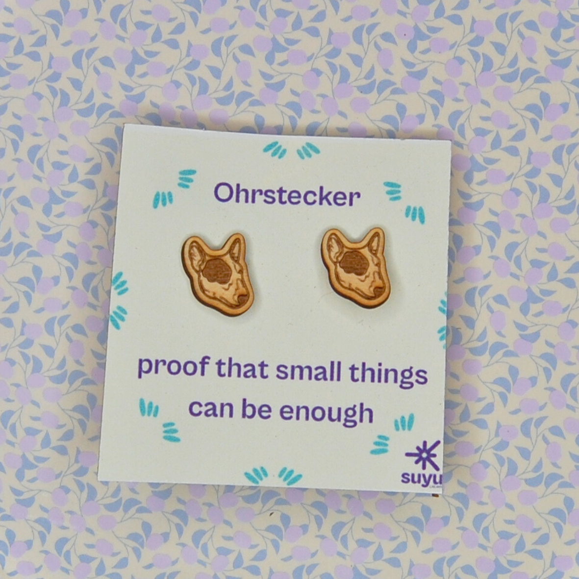 Ohrstecker Bullterrier Kopf