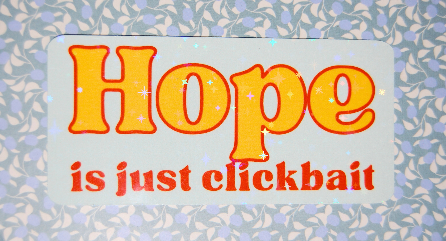 Sticker hope is just clickbait