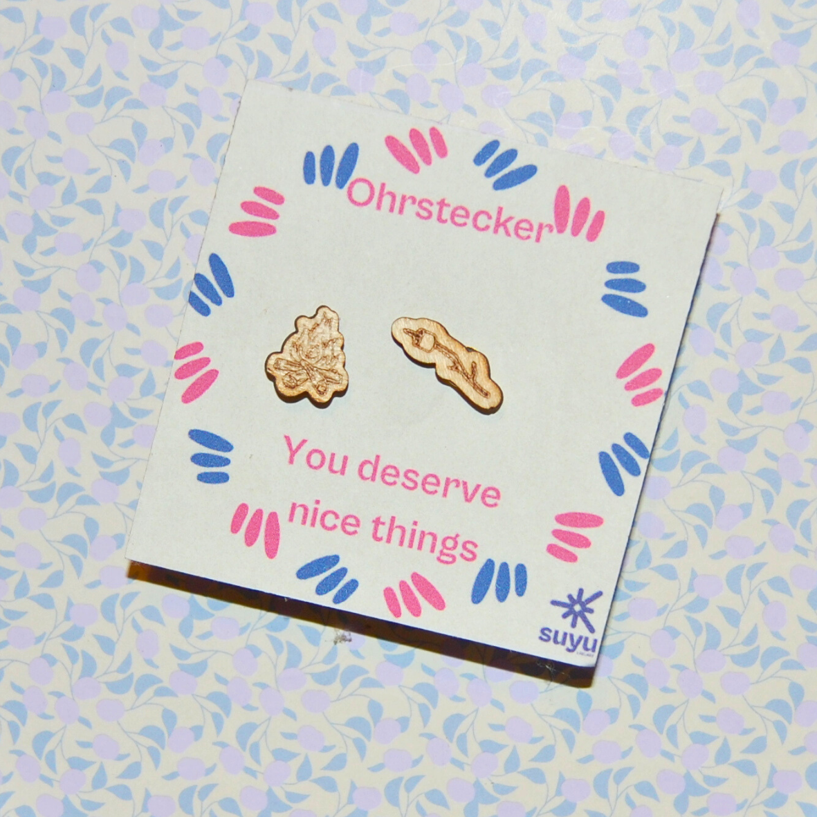 Ohrstecker Marshmallow & Lagerfeuer