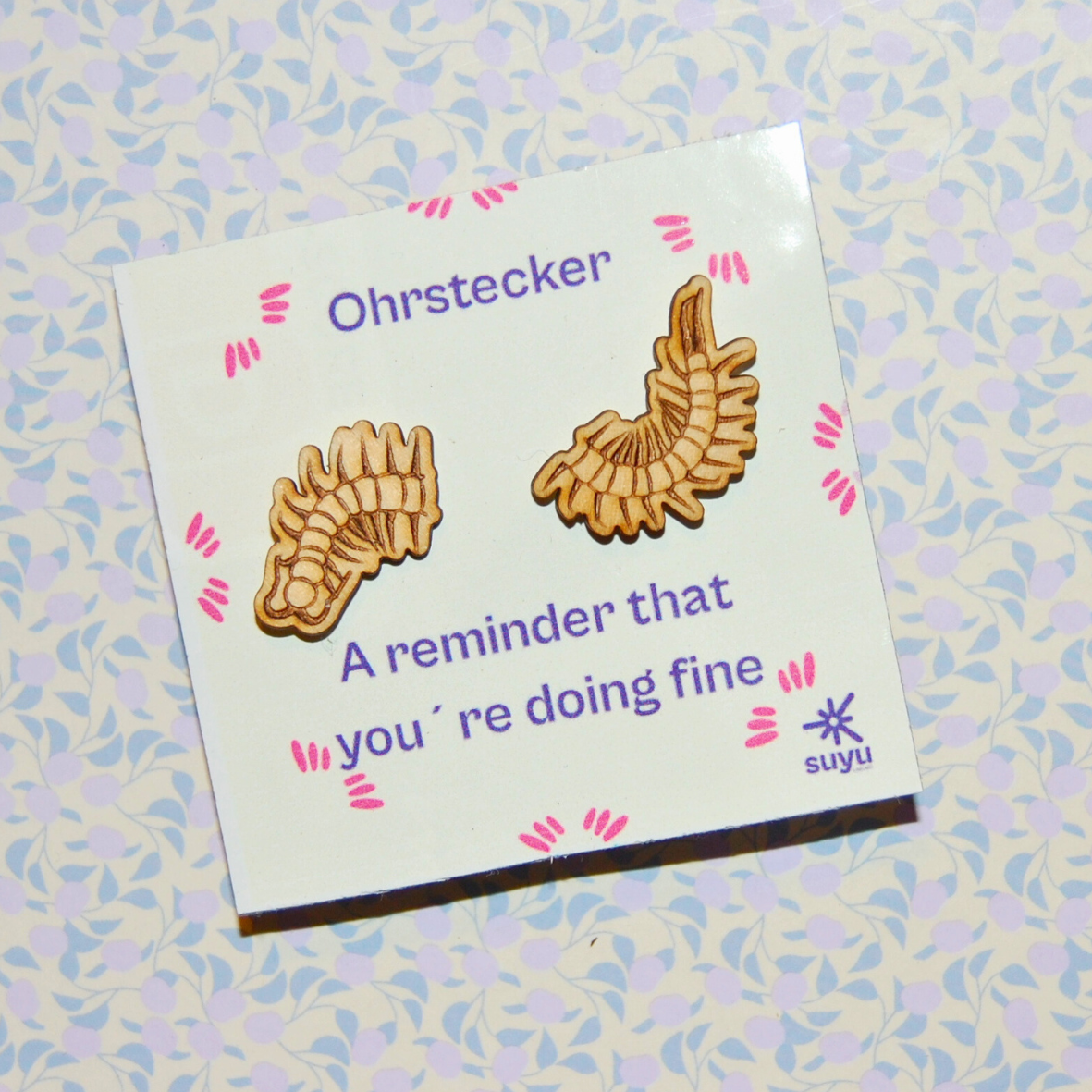 Ohrstecker Tausendfüßler