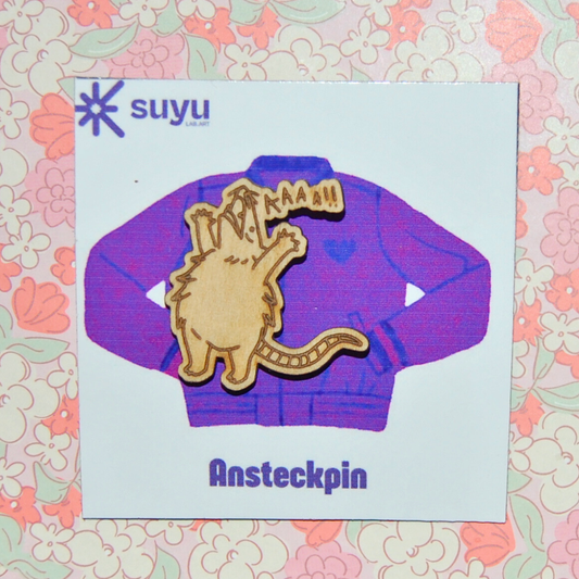 Pin Opossum "Aaaa!!"