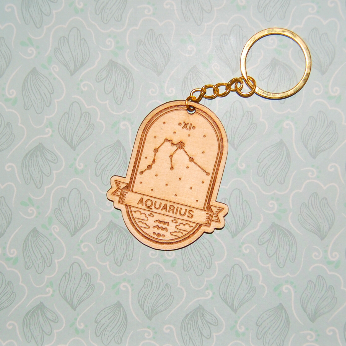 Sternzeichenanhänger (Holz)