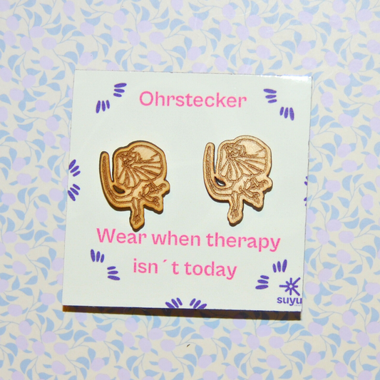 Ohrstecker Kragenechse