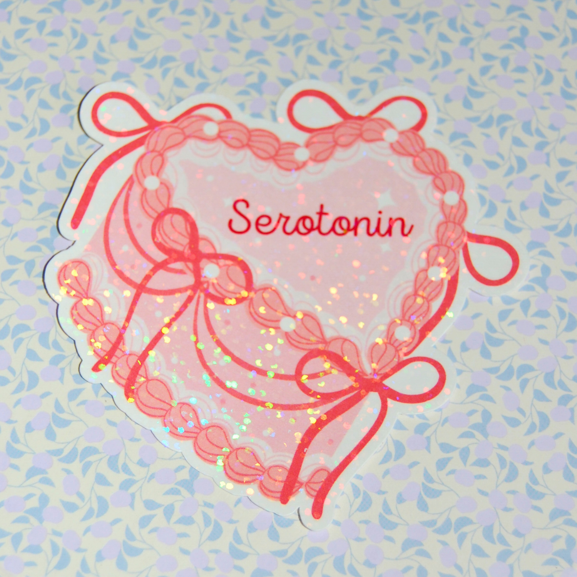 Sticker Serotonin-Kuchen
