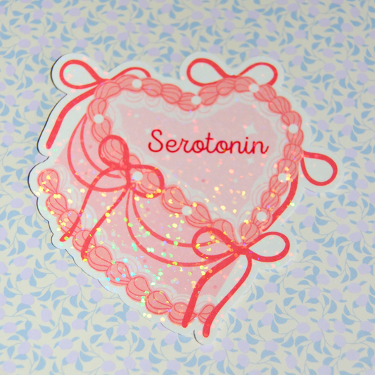 Sticker Serotonin-Kuchen