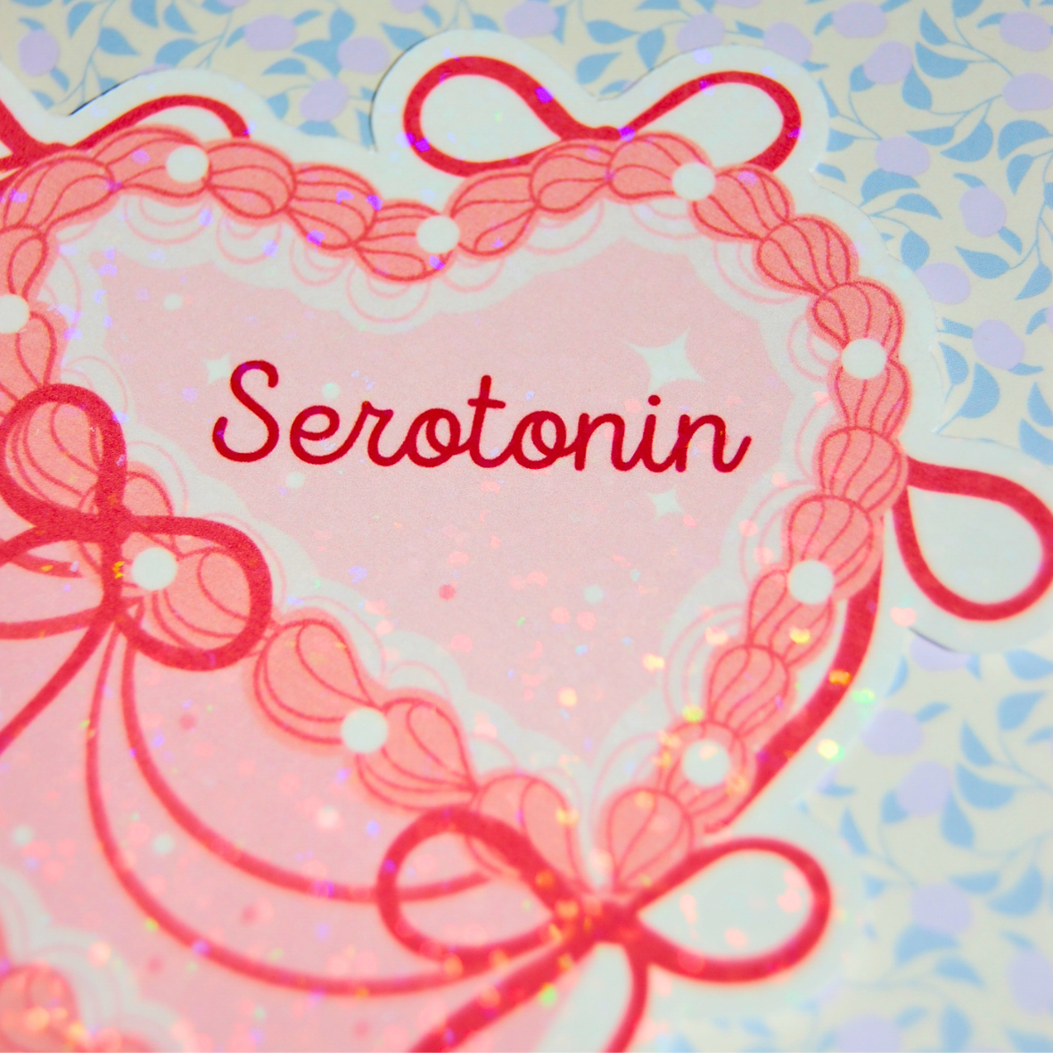 Sticker Serotonin-Kuchen