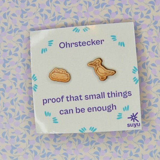 Ohrstecker Storch & Nest