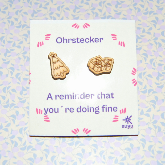 Ohrstecker Weihnachtsbaum & Geschenke